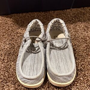 Hey Dude Textured Gray Slip-On Shoes